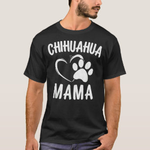 Camiseta Diversão Chihuahua Mama Pet Roupa Cão Chi Chi Mãe