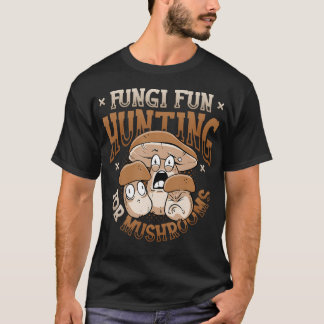 Camiseta Diversão com Fungos Caça Cogumelos - Cogumelo