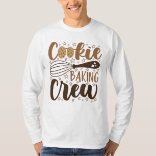 Camiseta Diversão Cookie Baking Crew Design