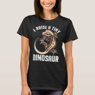 Camiseta Diversão Crestada Gecko Eyelash Lizard Reptile Her