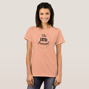 Camiseta Diversão da Década dos Anos 70, Frase Retro para M