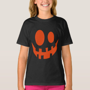 Camiseta Diversão da Pumpkin Jack O Lanterna Rosto Hallowee