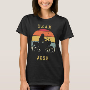 Camiseta Diversão da Vintage Retro Sunset Jose Motorcycle R