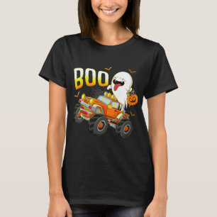 Camiseta Diversão das Crianças Boo Andando Caminhão Monstro