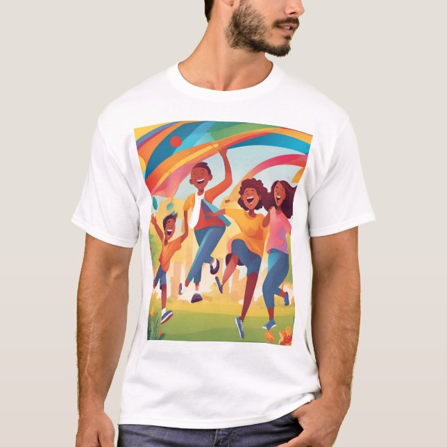 Camiseta diversão de amigos (Frente)