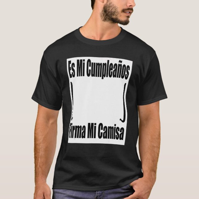 Camiseta Diversão de Aniversário Espanhol Mi Cumpleaños (Frente)