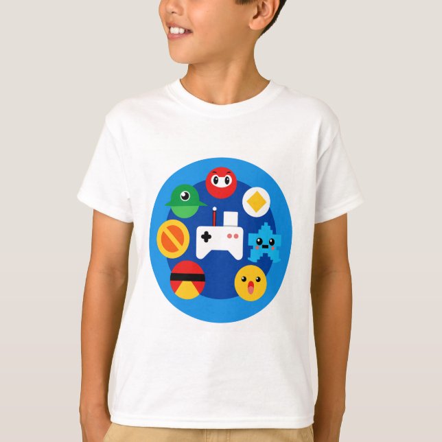 Camiseta Diversão de Arcade Retroativa (Frente)