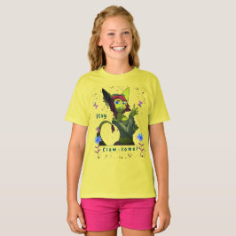 Camiseta Diversão de Borboleta Yellow Youth Artsy