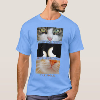 Camiseta Diversão de Cat do Admin Assistant