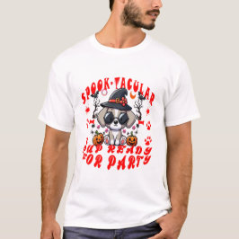 Camiseta Diversão de Design de Abóbora de Cachorro de Hallo