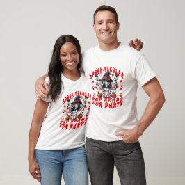 Camiseta Diversão de Design de Abóbora de Cachorro de Hallo