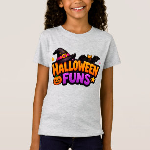 Camiseta Diversão de festa de Halloween para crianças e fam