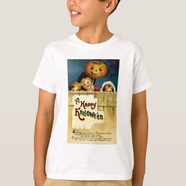 Camiseta Diversão de Halloween (Frente)