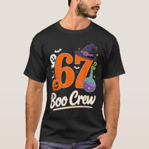 Camiseta Diversão de Halloween da Turma Boo 67 para Entusia