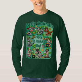 Camiseta Diversão de Patrick e "Animais de Festa" Adoráveis