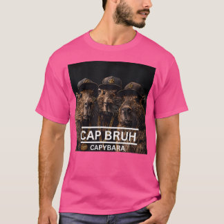 Camiseta Diversão De Rap De Banda De Hip Hop Da Capybara Ro