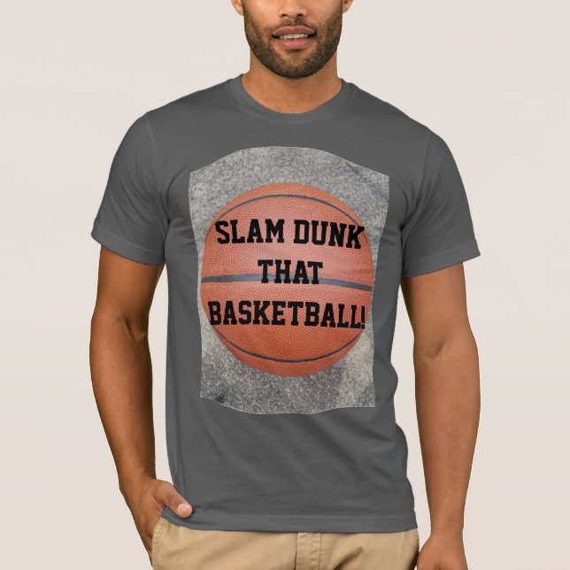 Camiseta Diversão de Slam Dunk que Basquete (Frente)