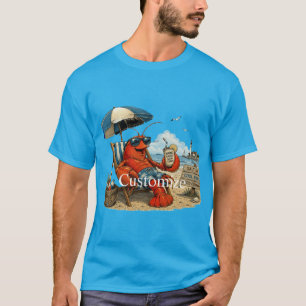 Camiseta Diversão de Verão com Lagosta do Maine Thunder_Cov