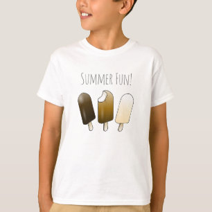 Camiseta Diversão de Verão com Sorvete