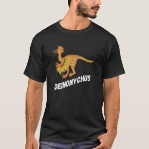 Camiseta Diversão Deinonychus Dinosaur