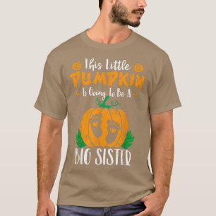Camiseta Diversão do anúncio de Gravidez de outono da Big S