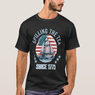 Camiseta Diversão Do Chá Desde 1773 Vintage A História Dos