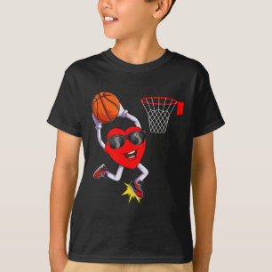 Camiseta Diversão do Coração Dunking Basball O Esporte Vale