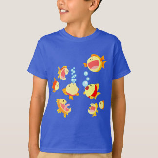 Camiseta Diversão do desenho animado do Tanque de Peixes