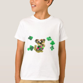 Camiseta diversão do dia de São Patrício com terrier irland