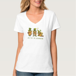 Camiseta Diversão do Dia de São Patrício dos Gnomos Irlande