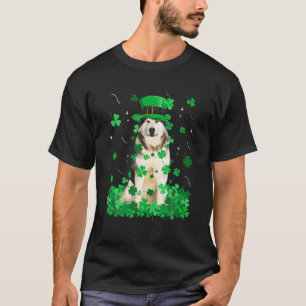 Camiseta Diversão do Dia de São Patrício Malamute Dog Irish