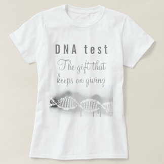 Camiseta Diversão do DNA Genealogico Teste o Presente que C