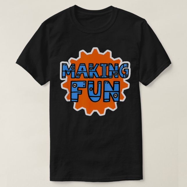 Camiseta Diversão do fazer (Frente do Design)