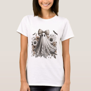Camiseta Diversão do Halloween - Fantasma do Lace