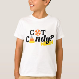 Camiseta Diversão do Halloween "got Candy" personalizado