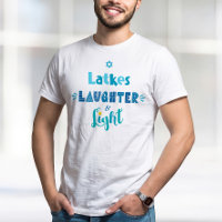 Diversão do Hanukkah Tipografia Azul Claro Risos d