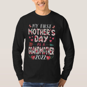 Camiseta Diversão Do Meu Primeiro Dia de as mães Como Avó 2