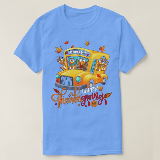 Camiseta Diversão Do Ônibus Turco Para O Natal E A Ação De  (Frente do Design)