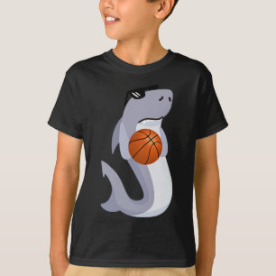 Camiseta Diversão Dos Pulmões Vestindo Tubarão Jogando Bysk