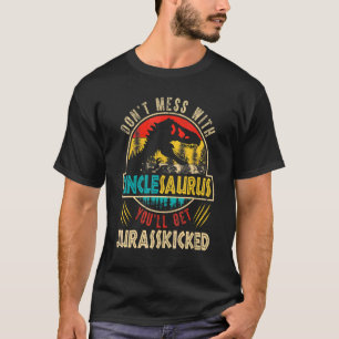 Camiseta Diversão dos Sens Desolado Dinossauro Rex Fathe