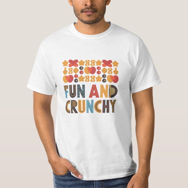 Camiseta Diversão e crocante (Frente)
