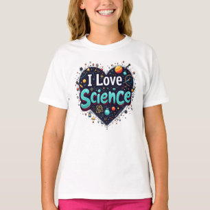Camiseta Diversão e Educação Adoro T-Shirt Ciência