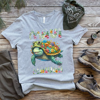 Camiseta Diversão e Flair Maui Turtle Hibiscus Hawaii