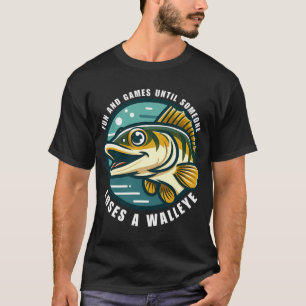 Camiseta Diversão e Jogos Até que Alguém Perca um Olhar-de-