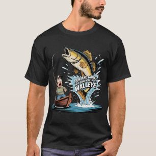 Camiseta Diversão e Jogos Até que Alguém Perca um Olho-de-P