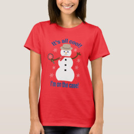 Camiseta Diversão e Rico É tudo Legal Detetive Snowman