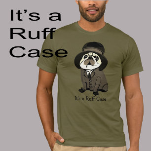 Camiseta Diversão É um cão verde-soprador Sherlock Holmes