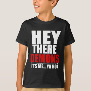 Camiseta Diversão Ei demônios Sou eu Ya boi Ghost Hunting