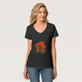 Camiseta Diversão Elegante do Hibiscus Bloom Floral Greener