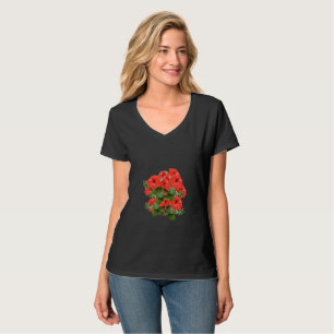 Camiseta Diversão Elegante do Hibiscus Bloom Floral Greener